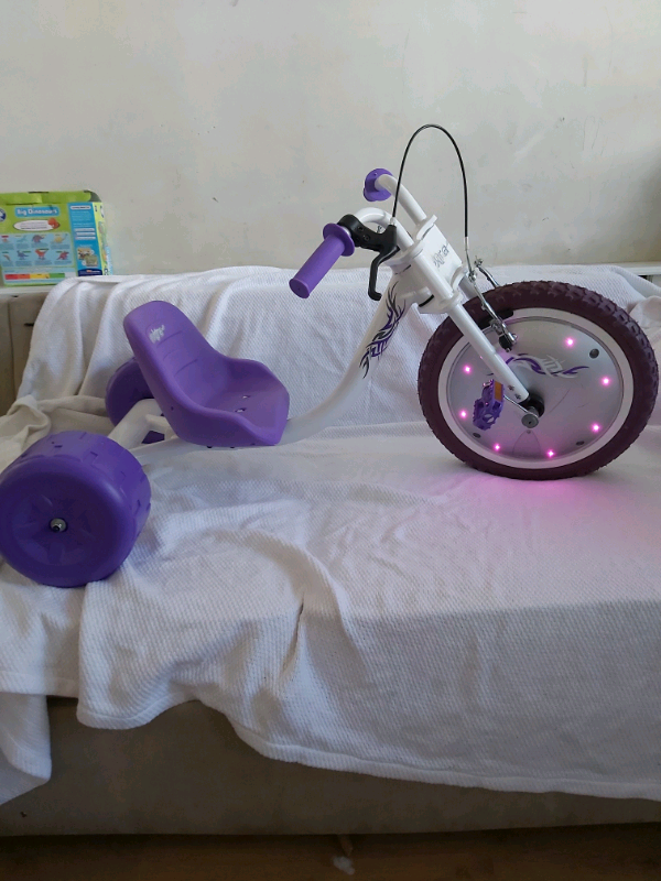 elektra flashing hog go kart purple